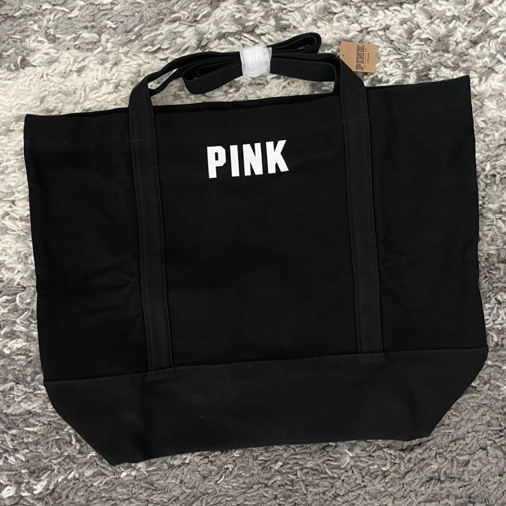 NWT PINK Victoria’s Secret Canvas Tote Bag